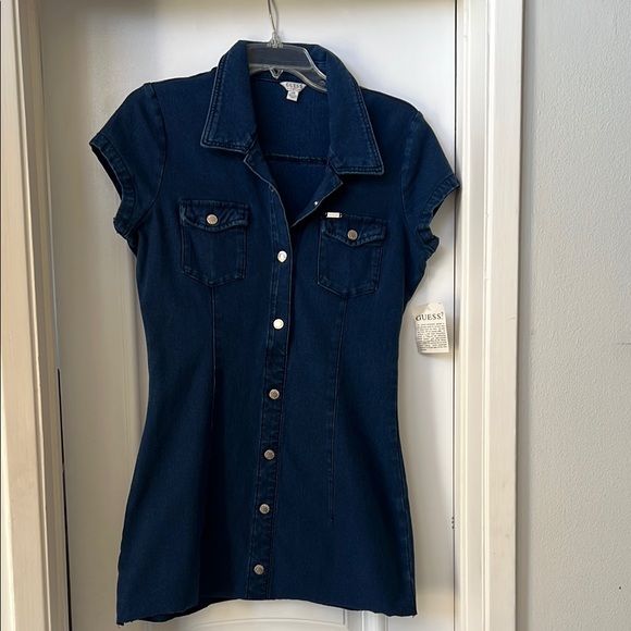 Guess Women's Blue Denim Dress - Picture 1 of 3